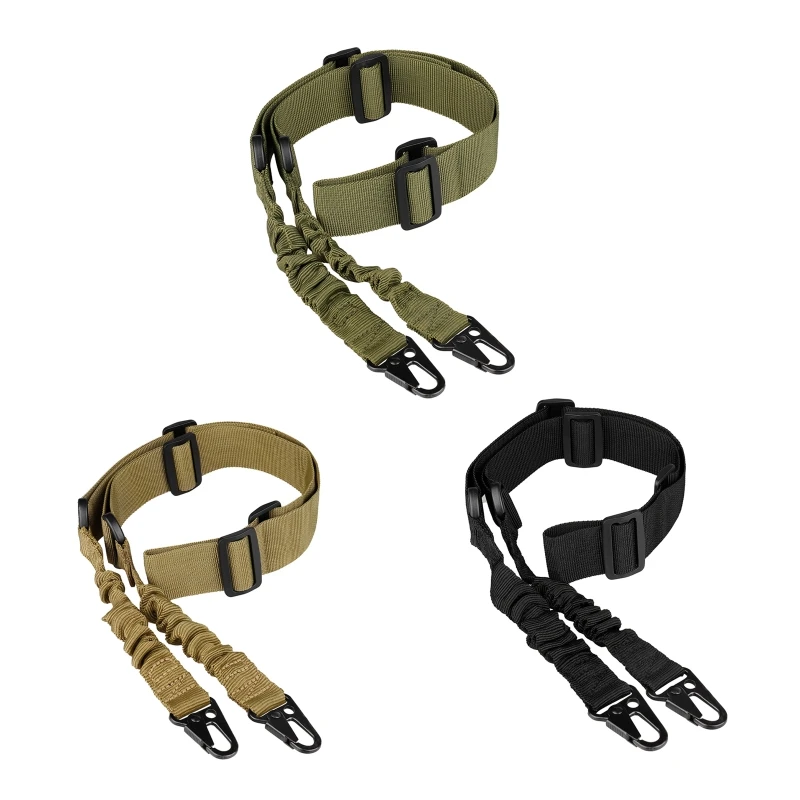 

F1FD Sling Rope Length Adjustable with Larger Metal Hooks Attachment Mount Connection