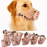 1pcs adjustable dog muzzle plastic breathable anti biting safety mouth mask for small medium large dogs pet accessories supplies