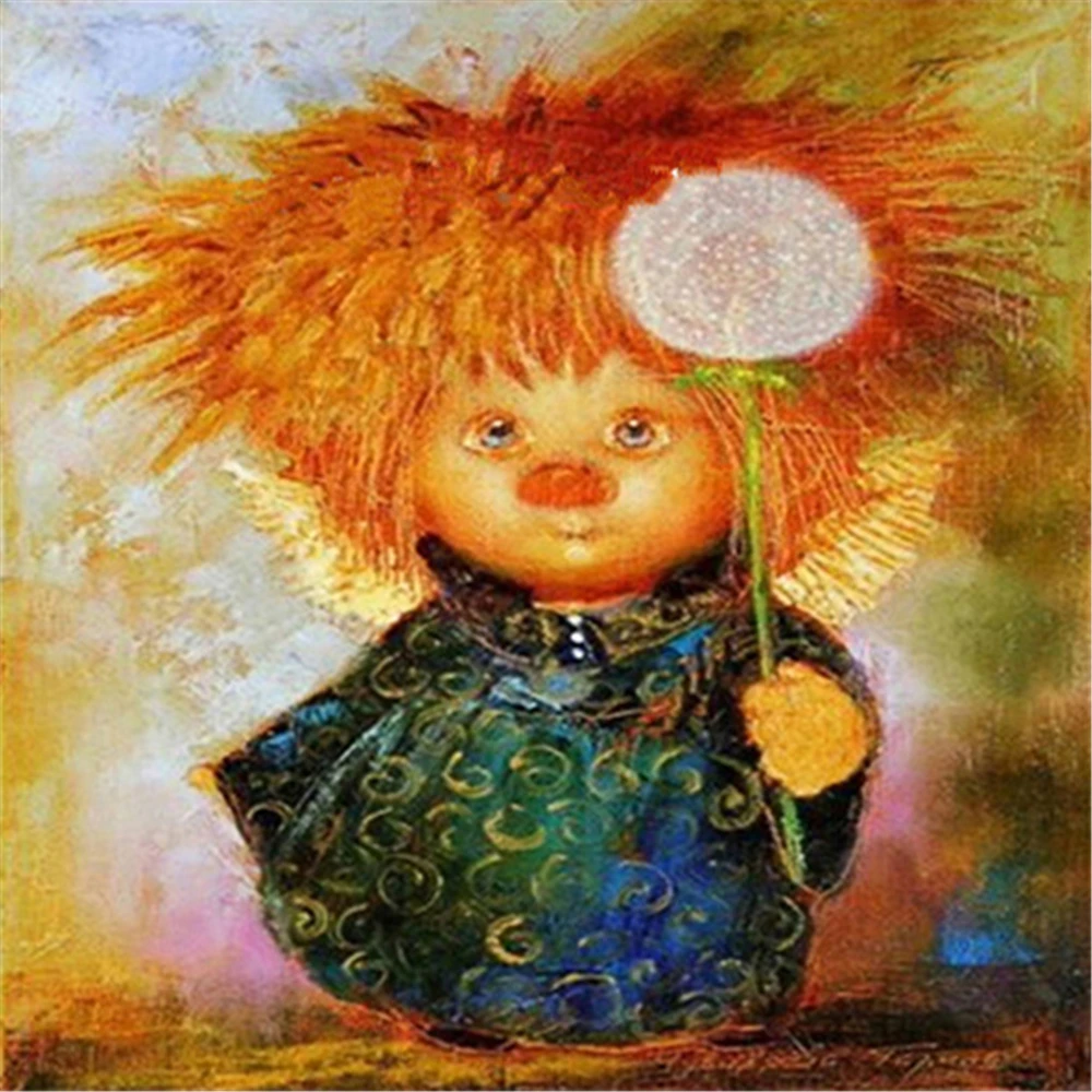 

Angel Bee Flower Pre-Printed 11CT Cross-Stitch DIY Embroidery Kit DMC Threads Handmade Craft Painting Knitting Mulina Stamped