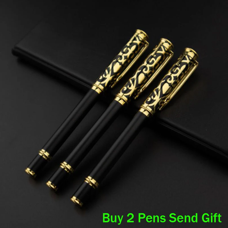 

Hot Selling Full Metal Heavy Size Business Men Signature Roller Ballpoint Pen Office Executive Gift Pen Buy 2 Send Gift