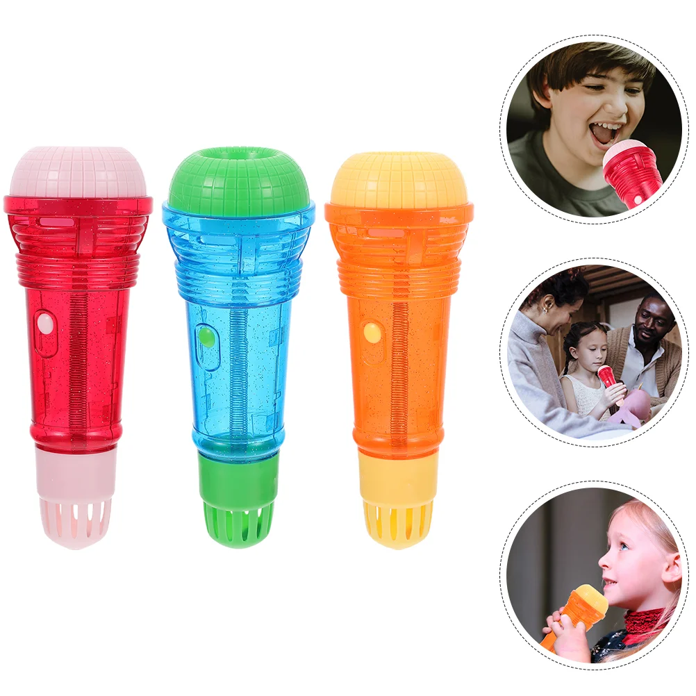 

3pcs Novelty Echo Mic Free Microphone Voice Amplifying Microphone