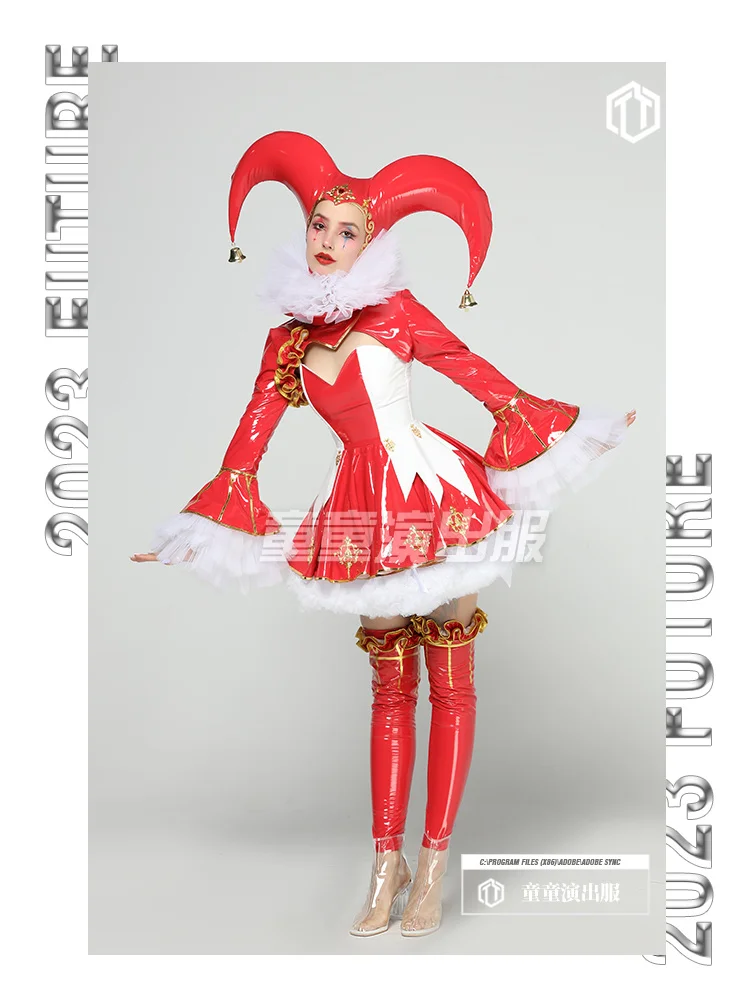 Детский костюм клоуна ко Дню дураков или трюков новинка платье для выступления в