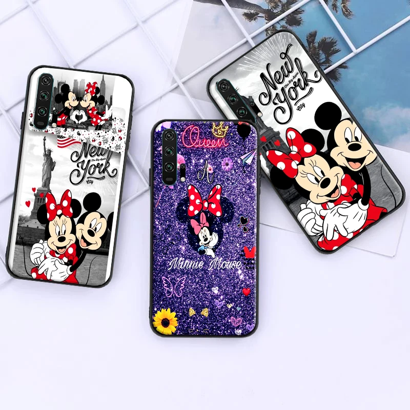 

Disney Couple Mickey Mouse For Huawei Honor Honor 20i 20 V20 Pro Lite Soft Silicon Back Phone Cover Protective Black Tpu Case