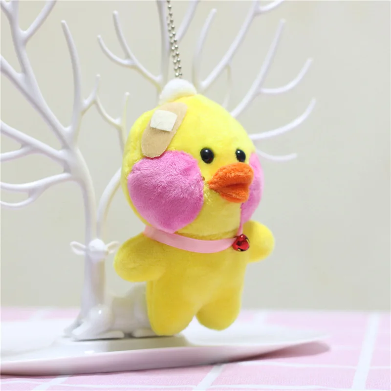 10 см Ключница ЛалаФанФан Duck. Корейские утки гиалуроновой кислоты. Кукла-подвеска Плюшевые игрушки со стuffed animals. Мягкие игрушки. Подарки на день рождения для детей.