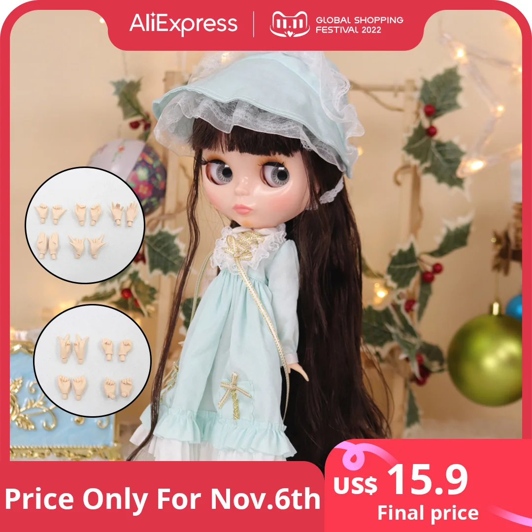 

Кукла блайз ICY DBS, Серия № BL9128, темно-коричневые волосы, натуральная кожа, шарнирное тело 1/6, рождественский подарок