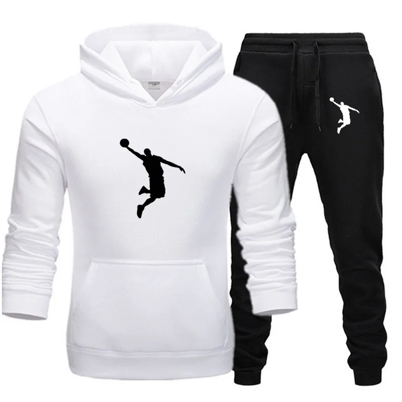 

2022 Fall/Winter Men's Hoodie Set High Quality Top + Pants 2-piece Set Men's Outdoor Sportswear Running Shirt Men's Pullover