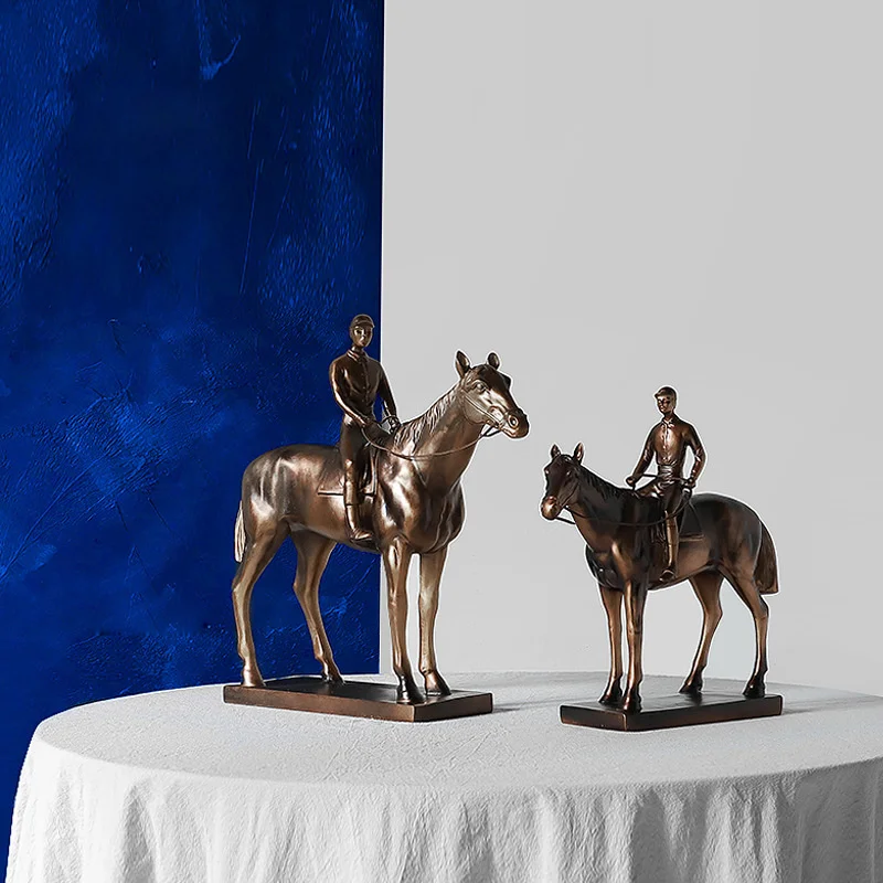 

style Nordic horse to success horse riding home living room decoration creative desktop soft decoration study bedroom decoration