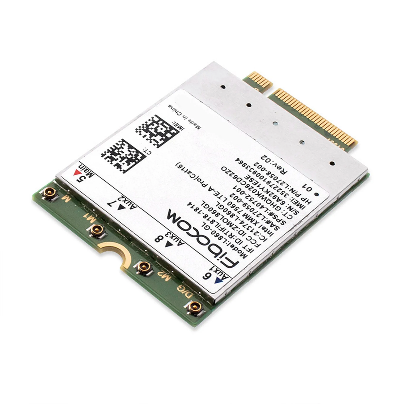 Фото 2X Fibocom L860-GL Full Netcom 4G модуль для HP X360 830G6 840G5 840G6 850G6 XMM7560, многофункциональный модуль №1