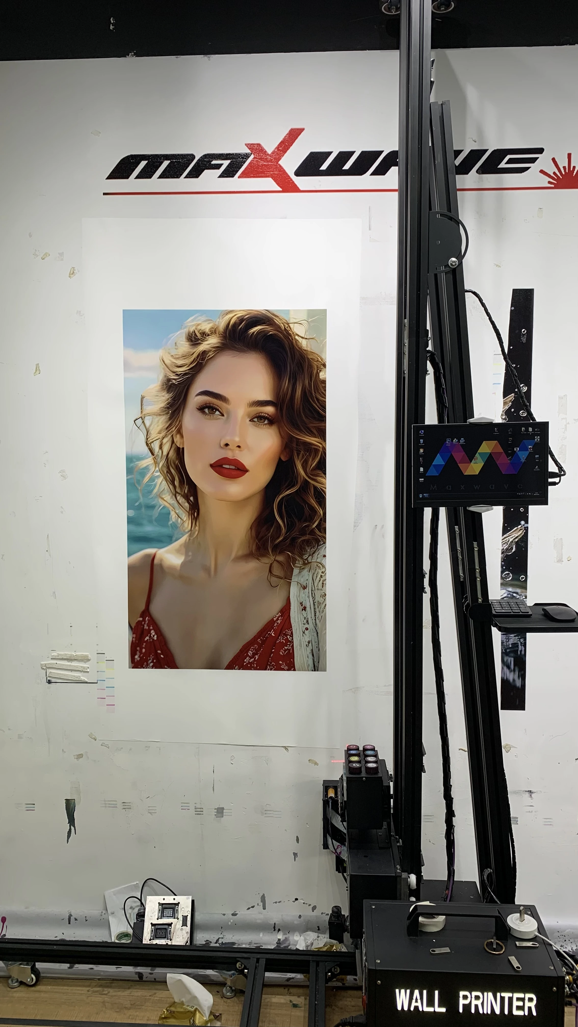 Фото Настенный принтер 3D/5D |   Автоматический УФ-принтер для плитки, стекла, кирпича, портативная машина для внутреннего/наружного бизнеса, длительный декор №2