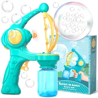 kids bubble gun automatic bubble machines cartoon fans bubbles maker bubbles blower summer indoor outdoor party toys for boys