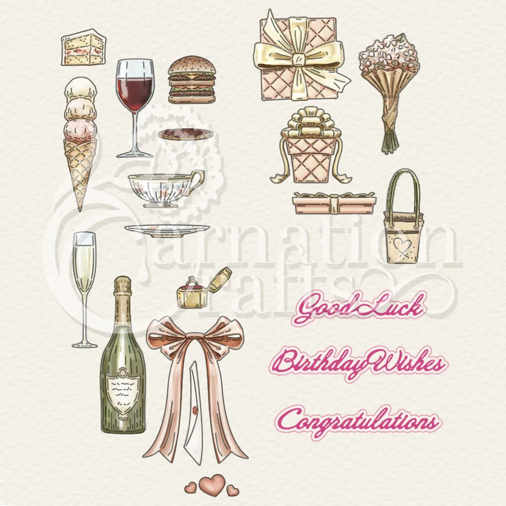 

Wine Glass Burger Metal Cutting Die Scrapbook Embossed Paper Card Album Craft Template Cut Die Stencils New for 2022 Arrive