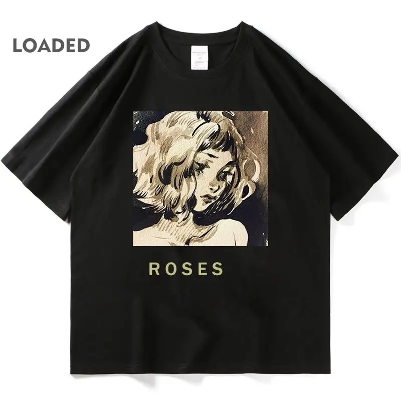 

Женская Винтажная футболка в стиле Харадзюку, Повседневная Свободная рубашка с рисунком аниме, топ в стиле кэжуал, летняя одежда