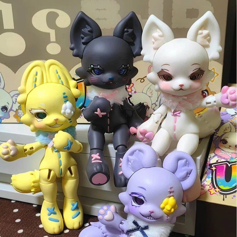 Фото Коллекционная кукла BJD Ufdoll Uma Series Blind Box: Неизвестное существо, 1/12, шарнирное тело зверя, подвижные суставы, подарок №3