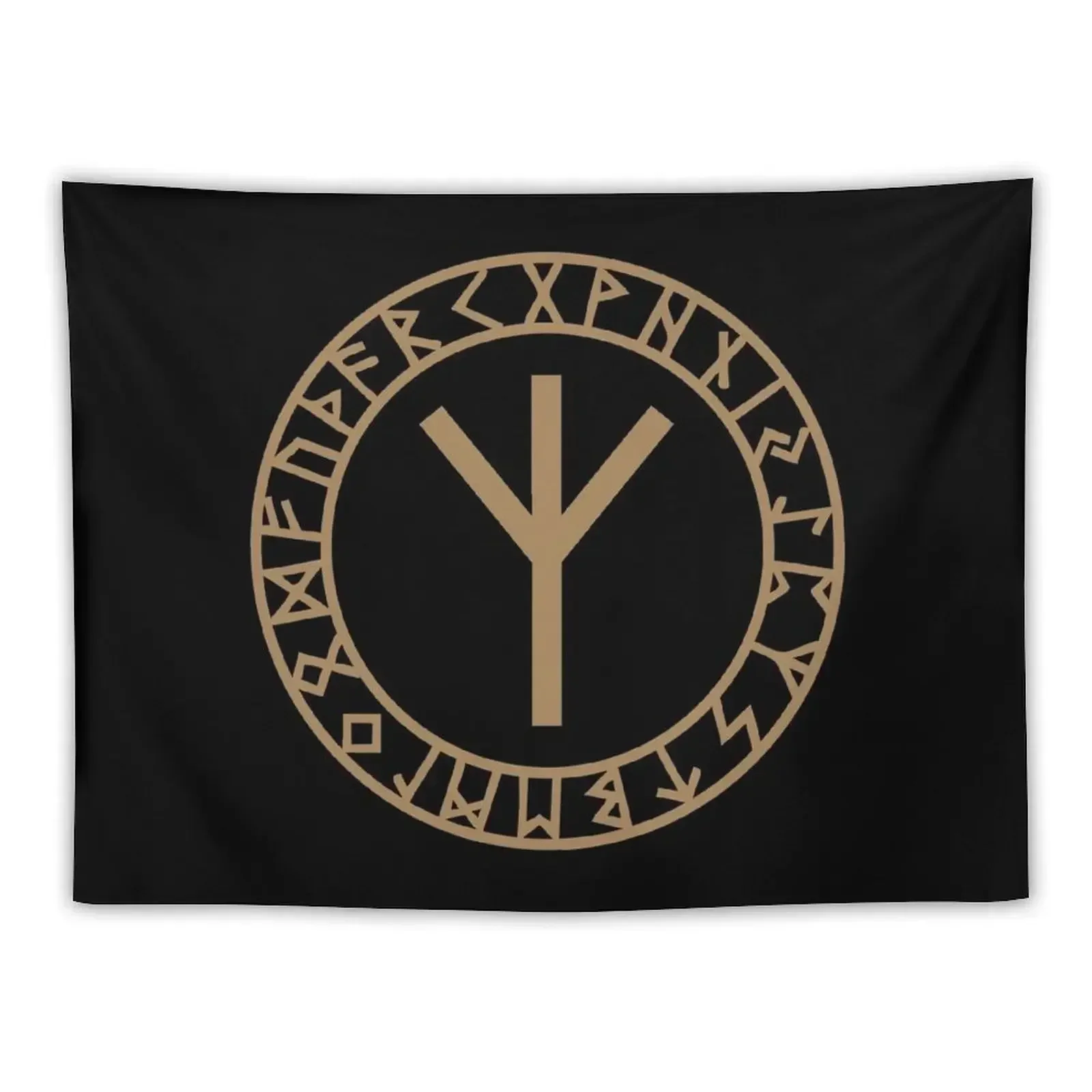 Руна Algiz - соединение с Asgard/защитным гобеленом японский декор для комнаты