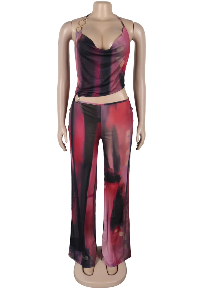 Bonnie Forest женские сетчатые комбинезоны с капюшоном и принтом тай-дай сексуальные