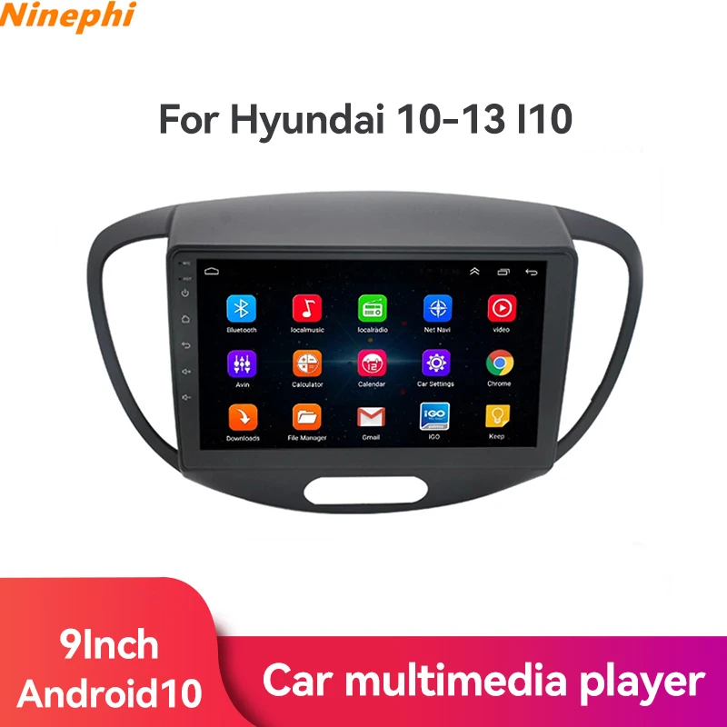 Автомагнитола 2 ГБ + 32 1 Гб 16 Android 9 0 GPS RDS DSP мультимедийный плеер для Hyundai 10-13 I10 2Din