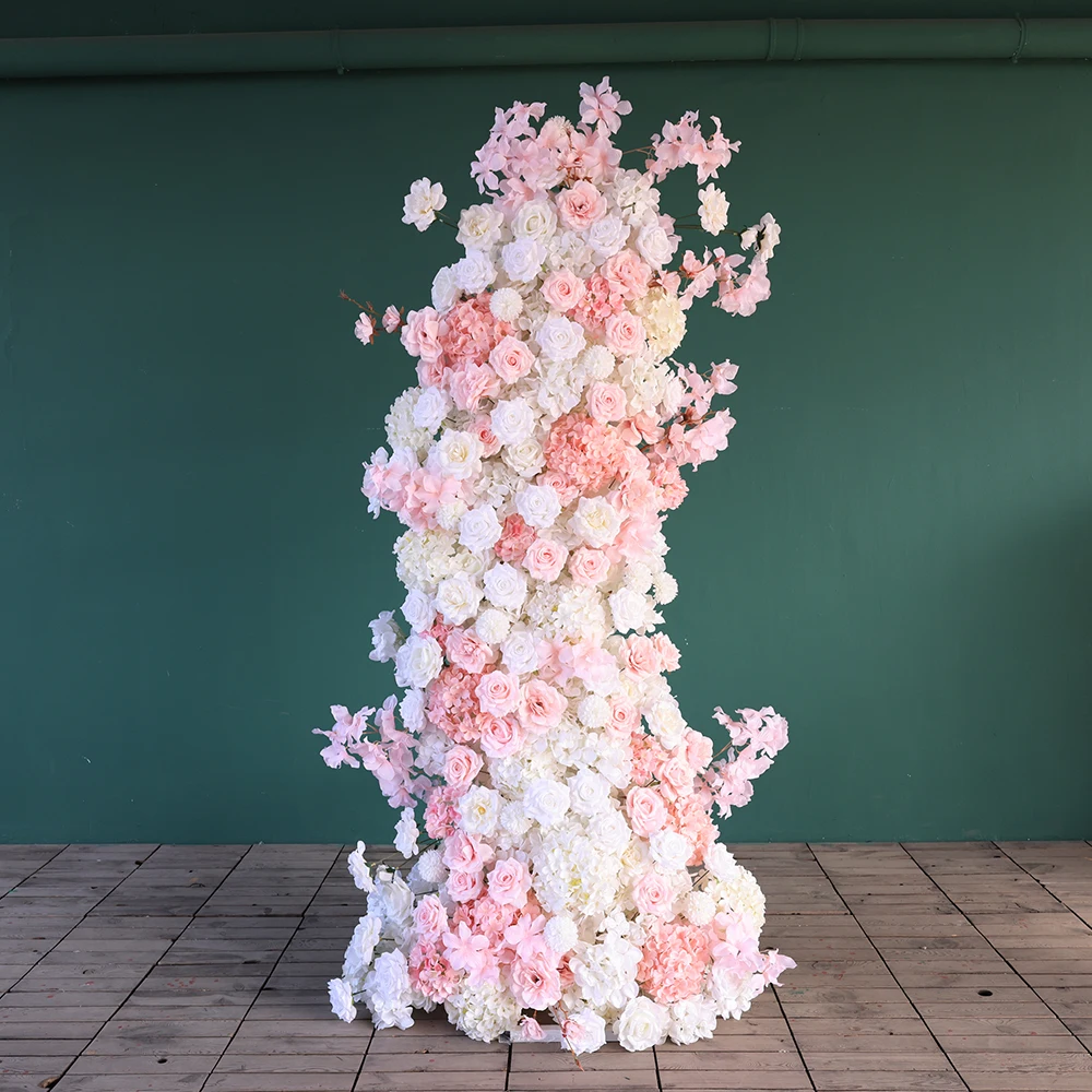 Розовая белая роза гортензия Цветочная композиция для фотографий декор свадьбы