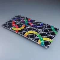 lingao mini 8 panels 3 rings black magic folding puzzle cube twisty for children educational puzzle cube