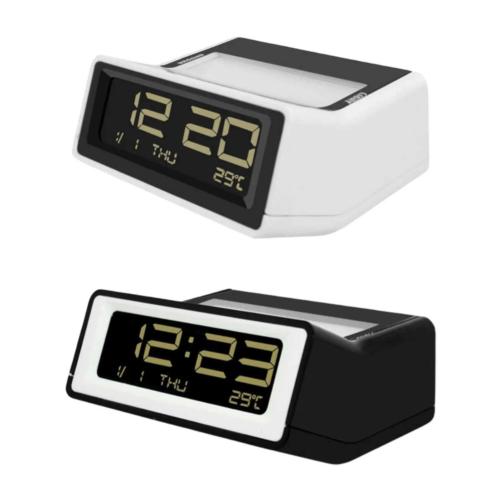 

Digital Alarm Clock Battery Operated Snooze LCD Display Desktop Clock for