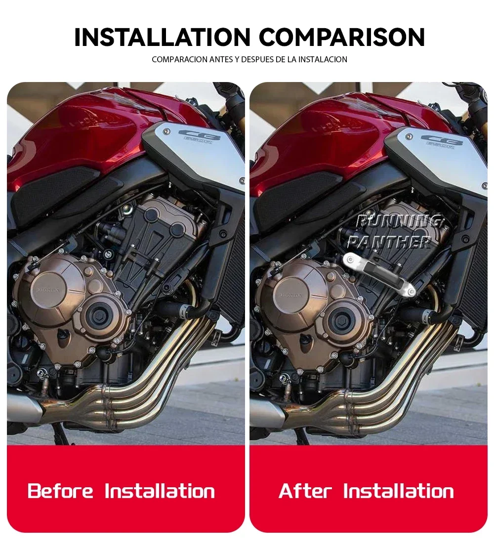 Для Honda CB650R CB 650R 650 R 2019-2023 2022 защита двигателя мотоцикла противоударная рама