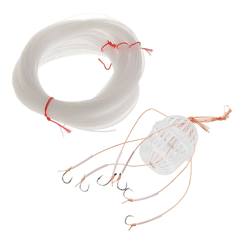 

1 Pcs 100 Meters Clear Nylon String 1Mm Diameter Boat/Cast Fishing Line & 1 Pcs Explosion Hook