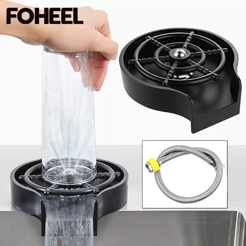 

2023 FOHEEL Washer Bar Glass Rinser Automatic Cup Kitchen Tools & Gadgets Specialty Tools Coffee Pitcher Wash Cup Tool Kitch