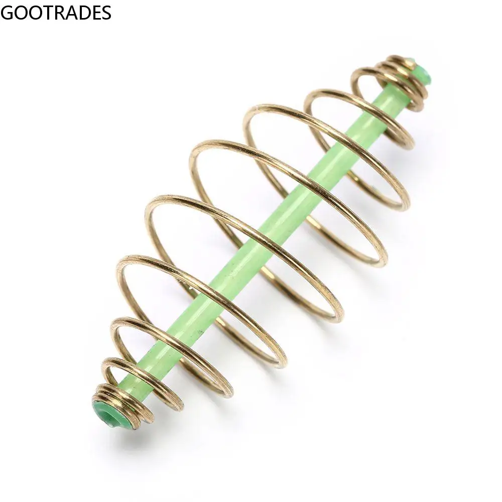 

10PCS/Lot Carp Fishing Spring Feeder Fishing Bait Cage for Carp Fishing Fresh Saltwater Inline Method Feeder 3 Sizes