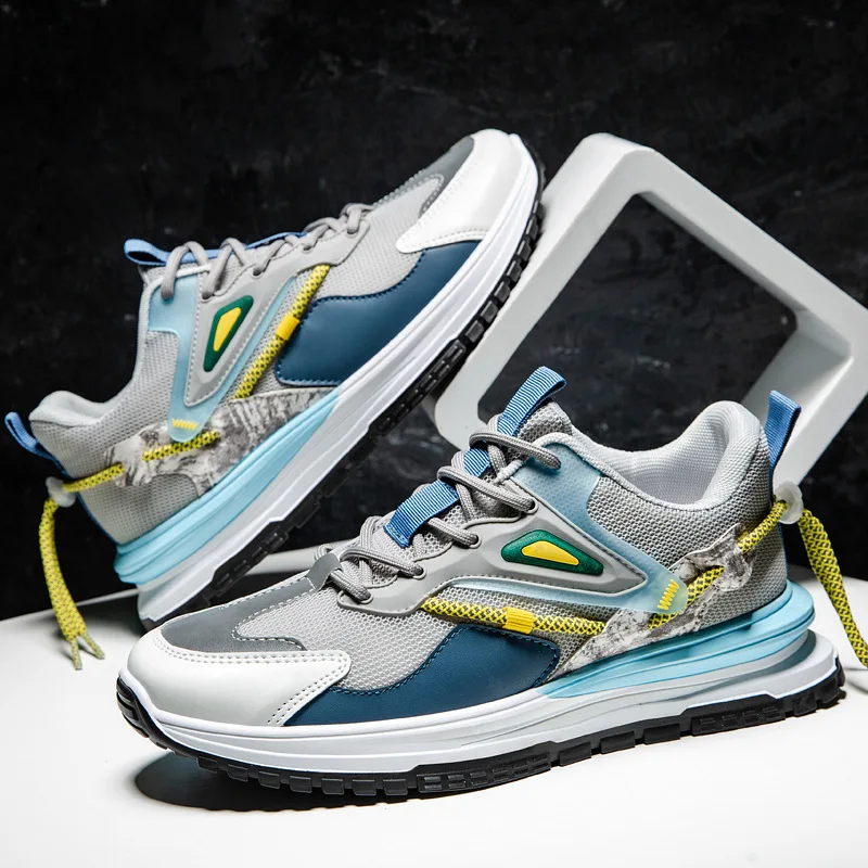 

Мужские кроссовки, дышащая массивная обувь для бега, уличная спортивная обувь с лезвиями, повседневная мужская обувь для тренажерного зала,...