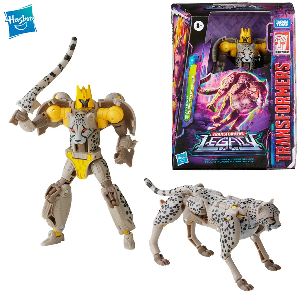 

[In-stock] Original Hasbro Transformers Legacy Nightprowler 14cm Deluxe Class Action Figures Collectible Robot Model Gift Toys