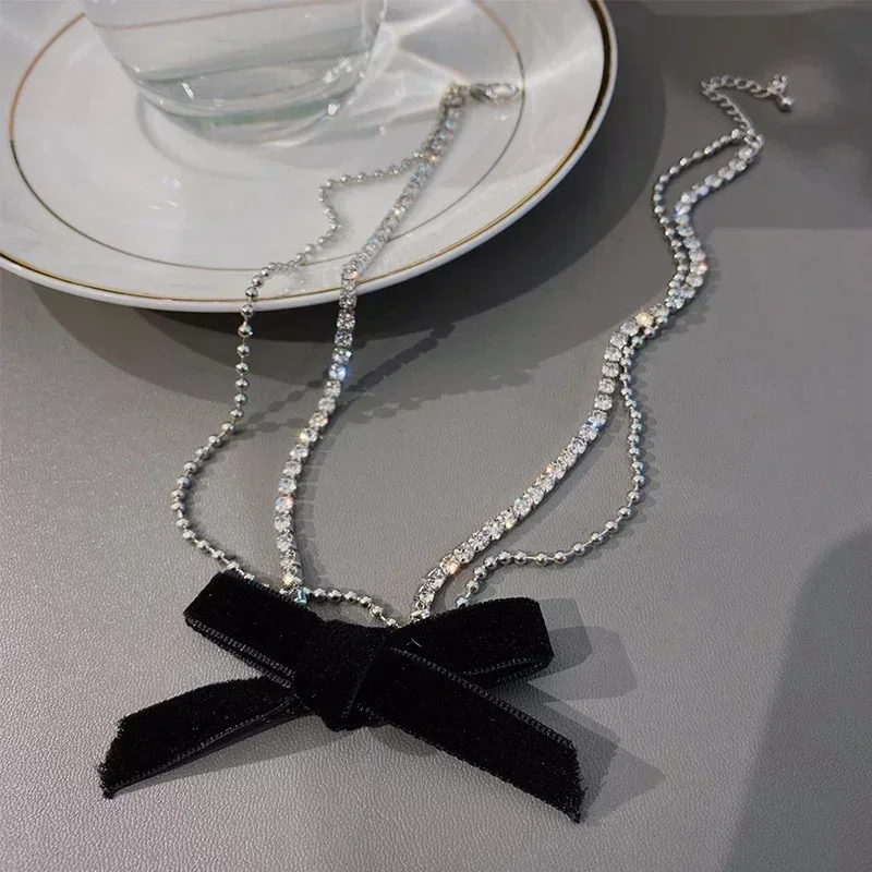 Креативные подарки для женщин двухслойная цепочка на воротник Корейская версия