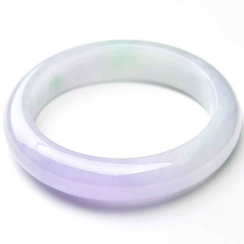 

Send Certificate Burma Grade A Jade Bangle Violet Jadeite Myanmar Emerald Light Purple Jades Stone Bangles Women Jewellery Gifts