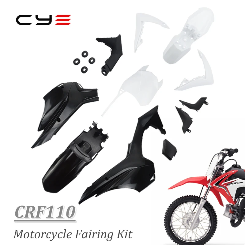 

CRF 110 Motorcycle Full Body Plastic Cover Kit Fender Fairing Set For CRF110 XR 110 110cc Dirt Pit Dirt Bike