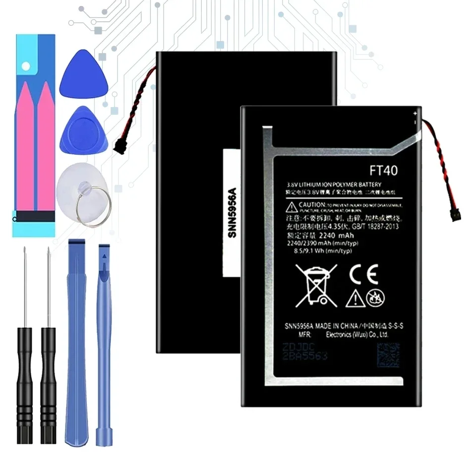 Аккумулятор FT40 2240 мАч для Motorola Moto E 2-го поколения 2e xt1526 xt1527 xt1528 xt1031 xt1063 xt1077