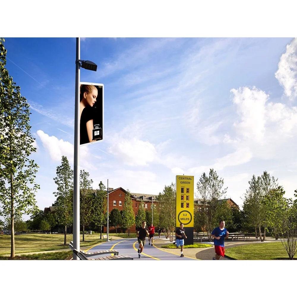 Солнечная энергия высокая яркость умный городской ЖК-дисплей с цифровой