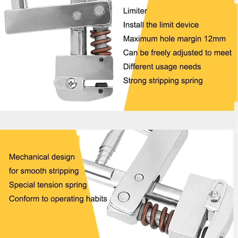 Ручные перфорационные плоскогубцы Железный дырокол Алюминиевый край