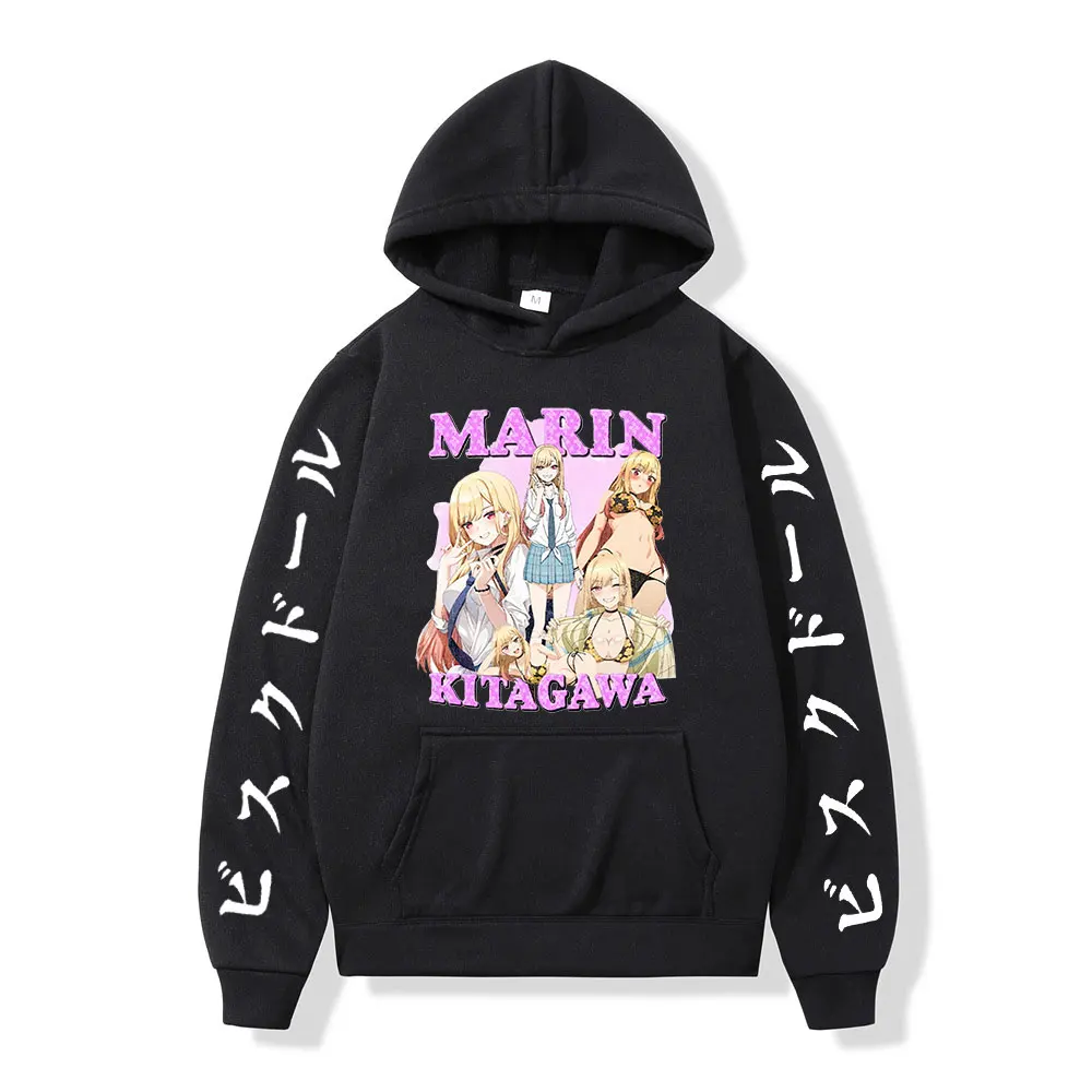 

Anime My Dress-Up Darling Graphics Print Hoodie Unisex Harajuku Long-sleeved Hoodies Men/Women Marin Kitagawa Hooded Sweatshirt