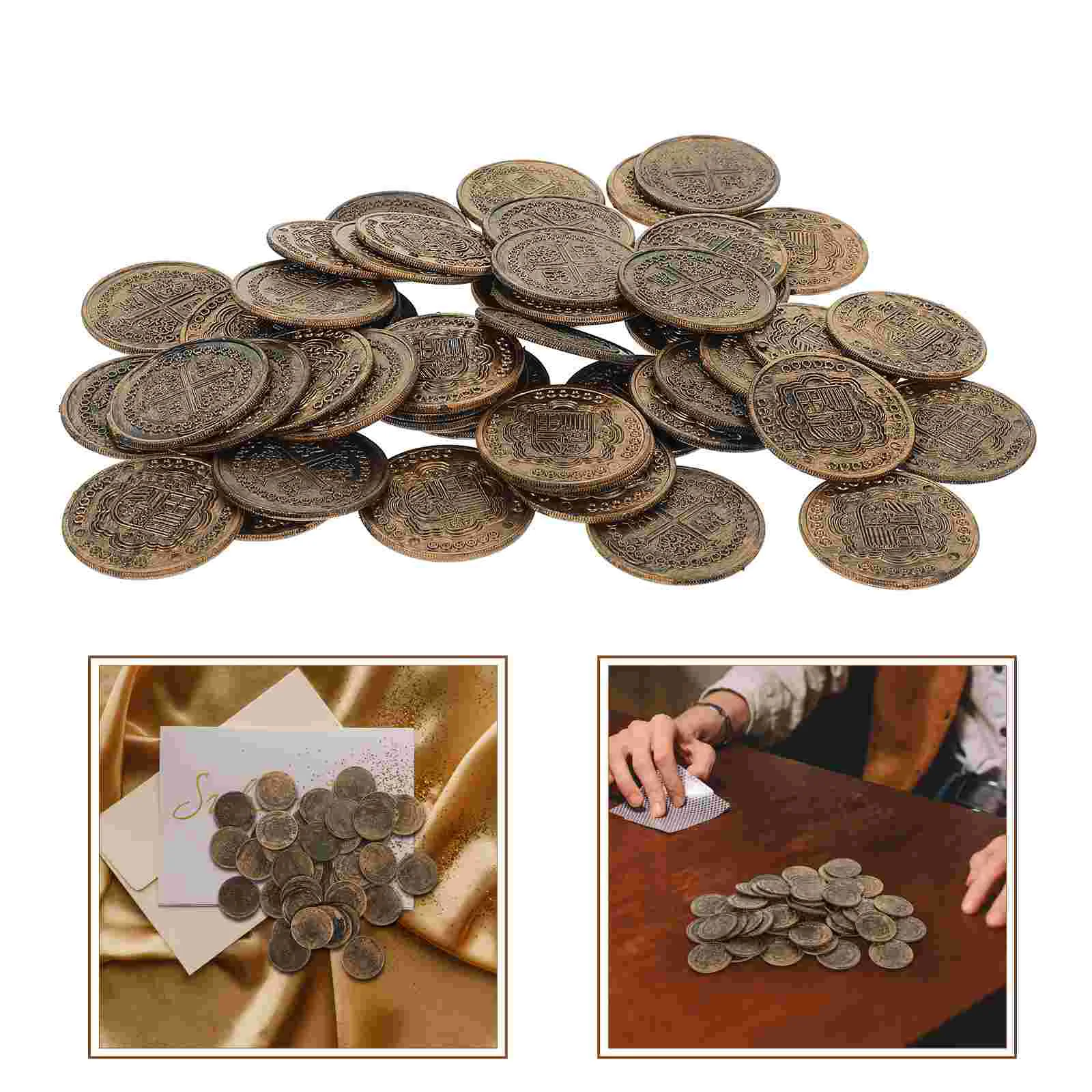 

Монеты, пиратское сокровище, монета, Золотая игрушка, Искусственные пластиковые игры, монеты, шоколадная доска, двойные монеты, Детские жетоны, Металлический Набор для реального декора