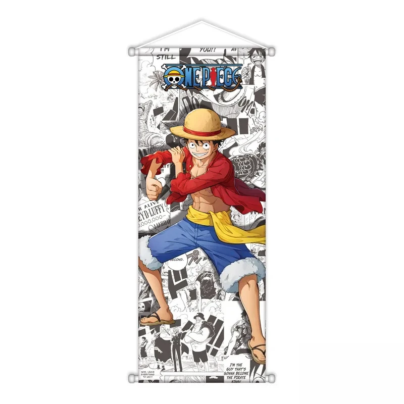 Фото Настенный плакат-свиток «One Piece» для гостиной и спальни, фоновое украшение, подарок на день рождения, лимитированная серия, индивидуальный дизайн №4