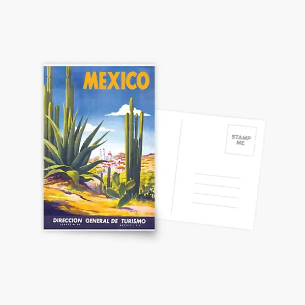 

Mexico Travel Poster 3 Postcard Aesthetic Style Cartoon Bedroom Modern Hoom Photocard Indoor Print Fashion Picture Gift Life