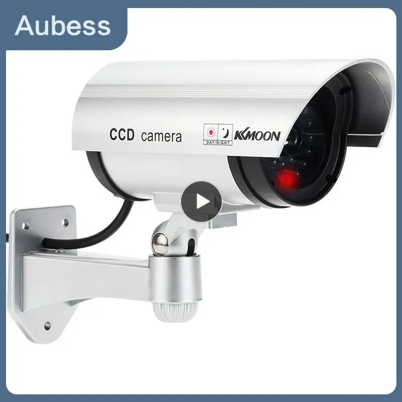 

1~5PCS Easy Installation Outdoor Waterproof Durable Dummy Camera Simulated Cost-effective Flashing Red Led Crime Deterrent