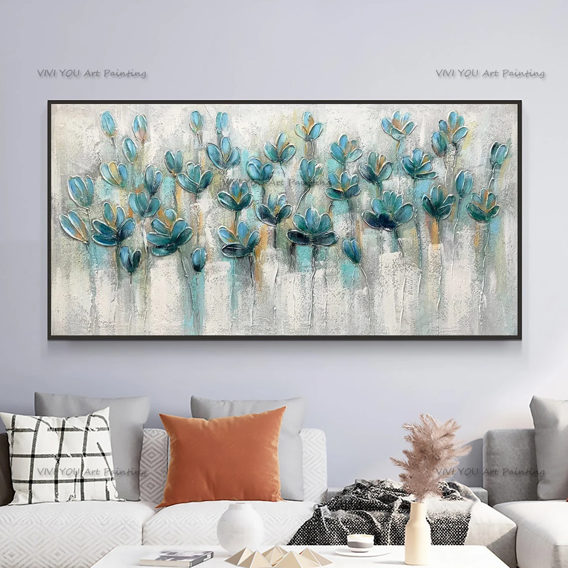 

Handpainted abstract oil paintings modern decor flowers oil Painting Wall art for living room home decor bedroom