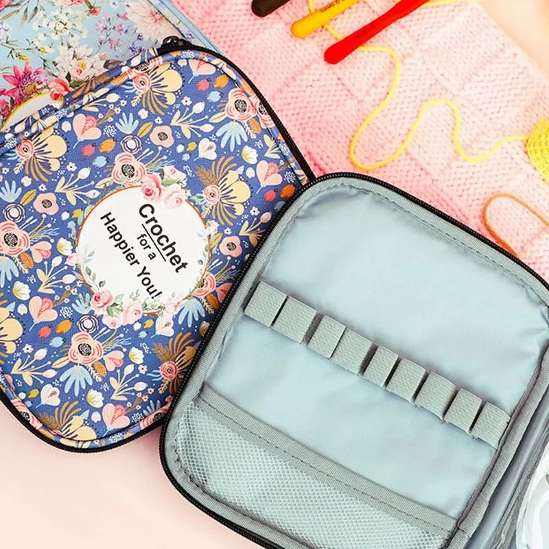 Набор Для Ручного Вязания С Цветочным Узором Водонепроницаемая Сумка Хранения