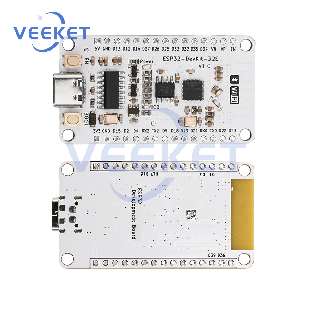 ESP32-DevKit-32E Основная плата Wi-Fi Bt Двухъядерный модуль макетной платы со встроенным