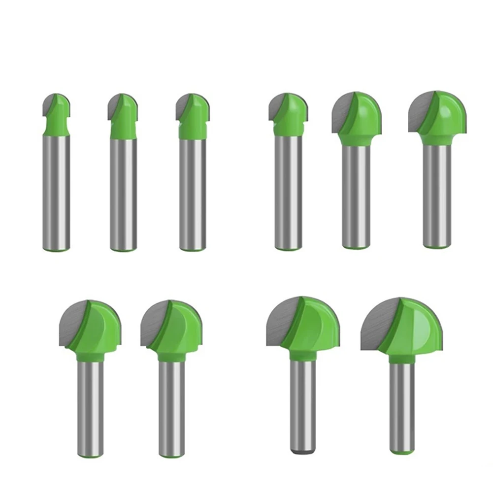 

8mm Shank Router Bit Ball Nose End Mill Round Nose Cove CNC Milling Bit Radius Core Milling Cutter Bit Tools