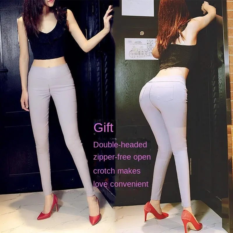 Женские леггинсы с открытой промежностью