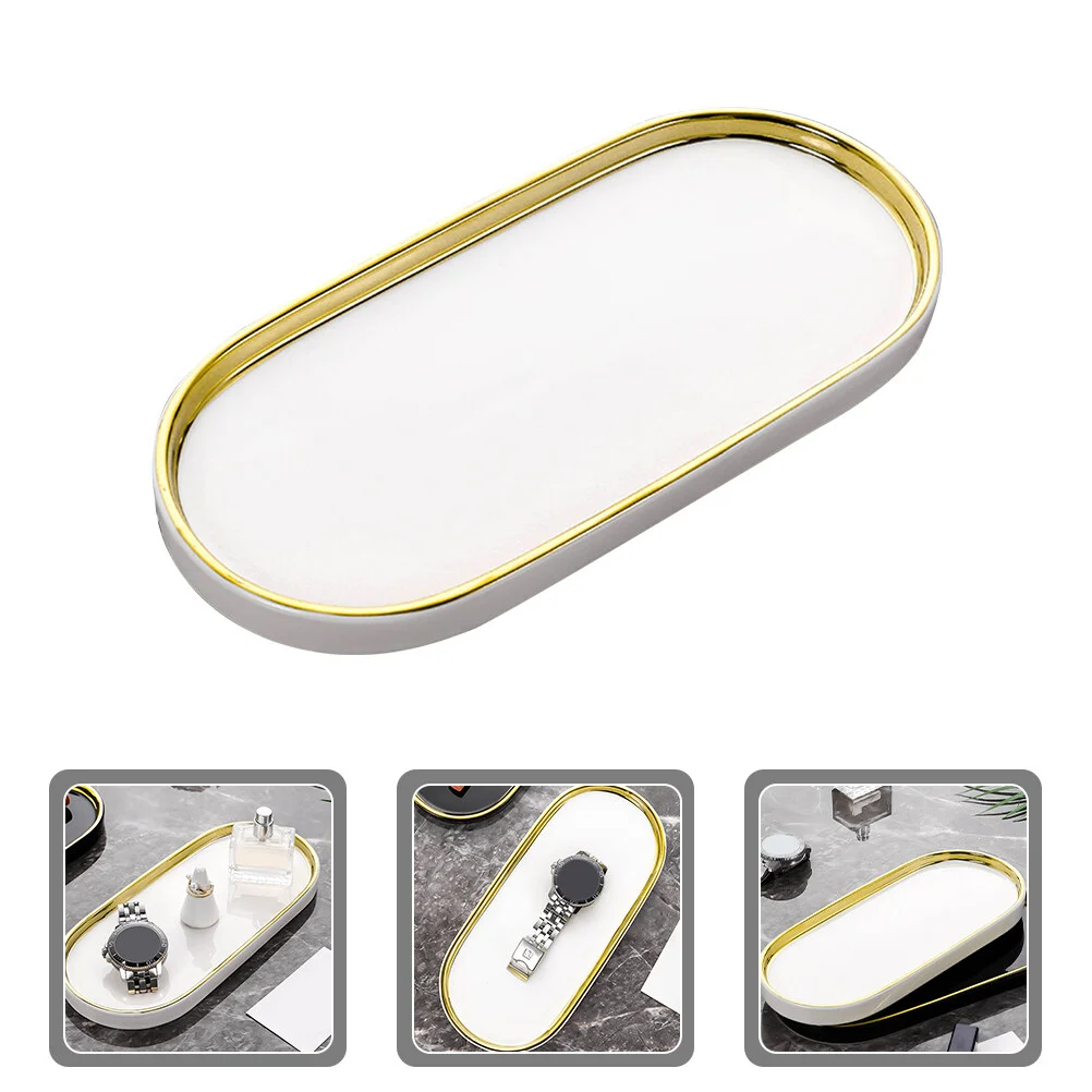 

Керамический поднос для ванной комнаты, контейнер для мелочей, раковины, тарелка для полотенец, Ювелирное кольцо, керамические подносы, коф...