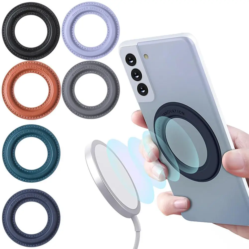 

Беспроводное зарядное устройство защелкивающаяся магнитная наклейка подходит для Apple IPhone Сильный магнитный прочный водонепроницаемый неж...