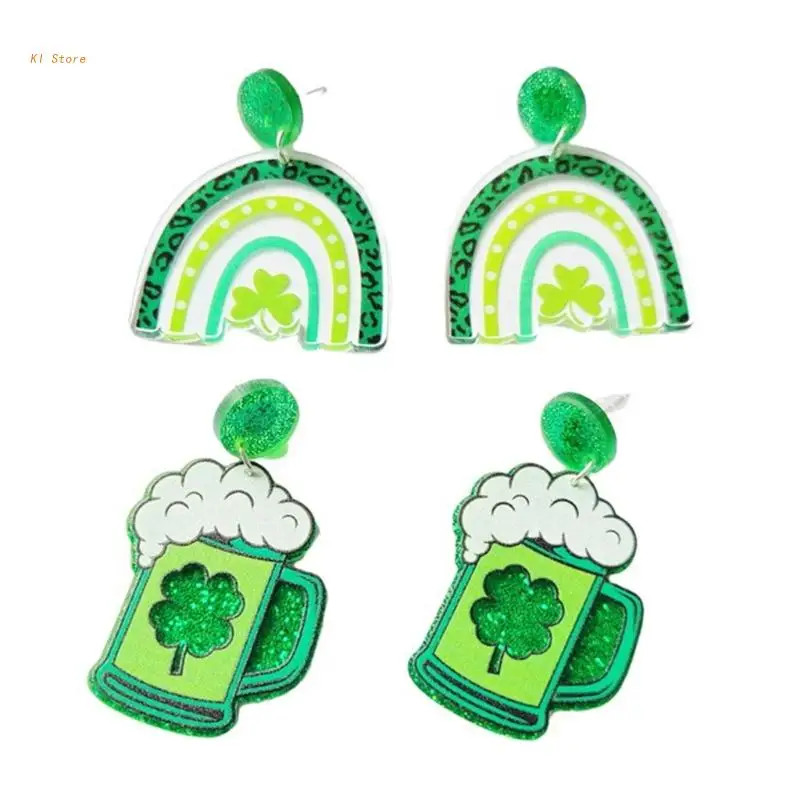 

Серьги-гвоздики женские акриловые в виде пива, 1 пара