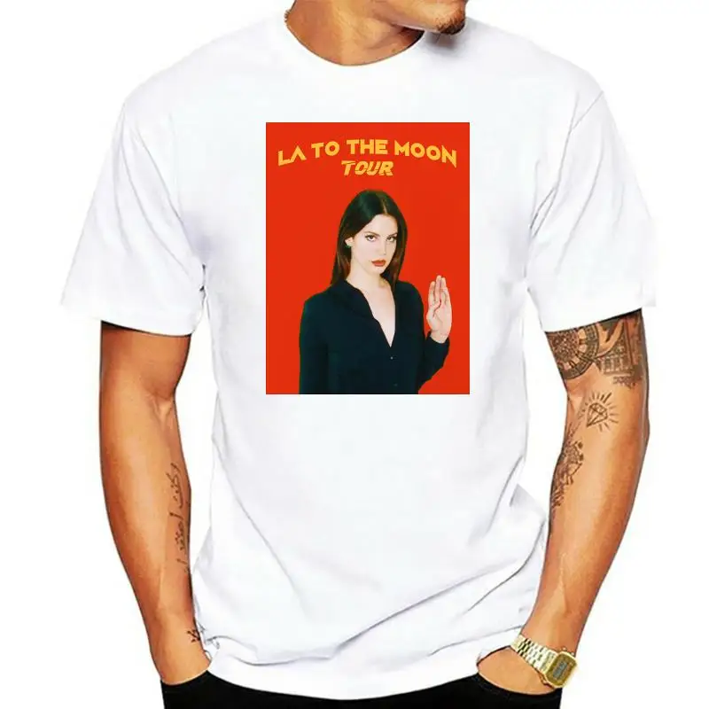 

Women T-Shirt Lana Del Rey Letter Print Casual Funny Shirt for Lady White Top Tee Hipster Woman Summer Streetwear Plus Size
