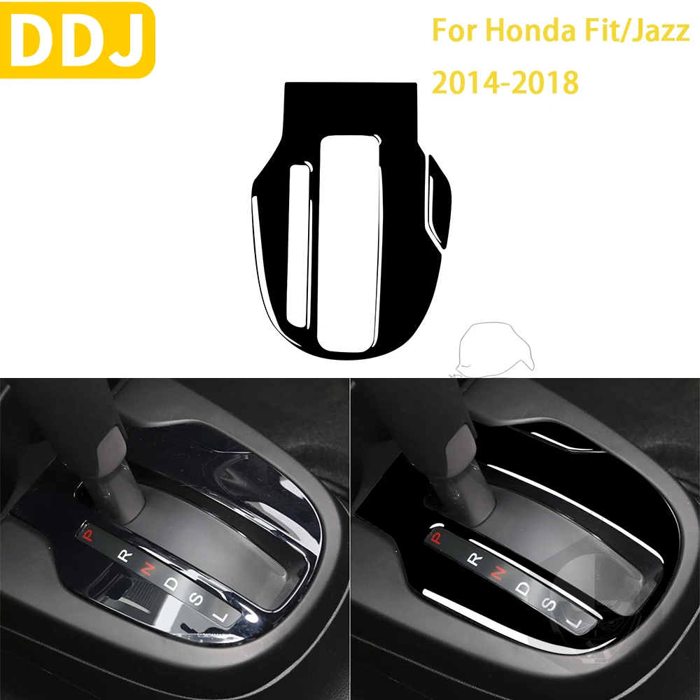 

Аксессуары для Honda Fit/Jazz 2014-2018 Автомобильные пластиковые черные внутренние шестерни для внутренней рамы отделка наклейка украшение